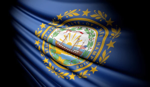 Bandera de New Hampshire (USA) ) —  Fotos de Stock