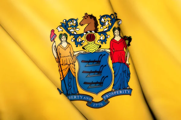 Vlag van new jersey (Verenigde Staten) — Stockfoto