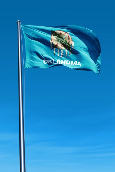 Bandera de Oklahoma (USA) ondeando al viento —  Fotos de Stock