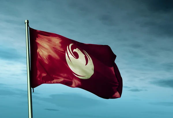 Phoenix (USA) flag waving on the wind — Stock Photo, Image