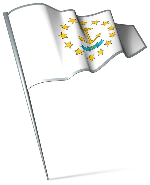 Rhode island (Amerikai Egyesült Államok zászlaja) — Stock Fotó