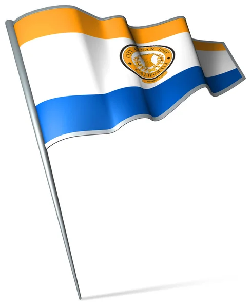 Flaga san jose (Stany Zjednoczone Ameryki) — Zdjęcie stockowe