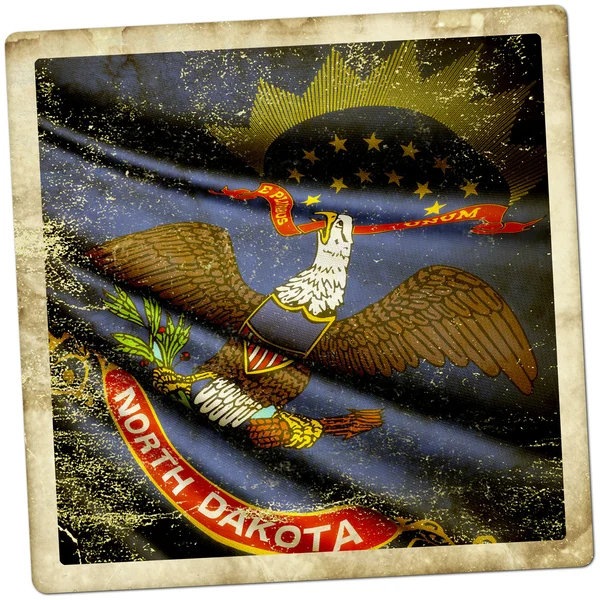 Flag of North Dakota (USA) — Stock Photo, Image