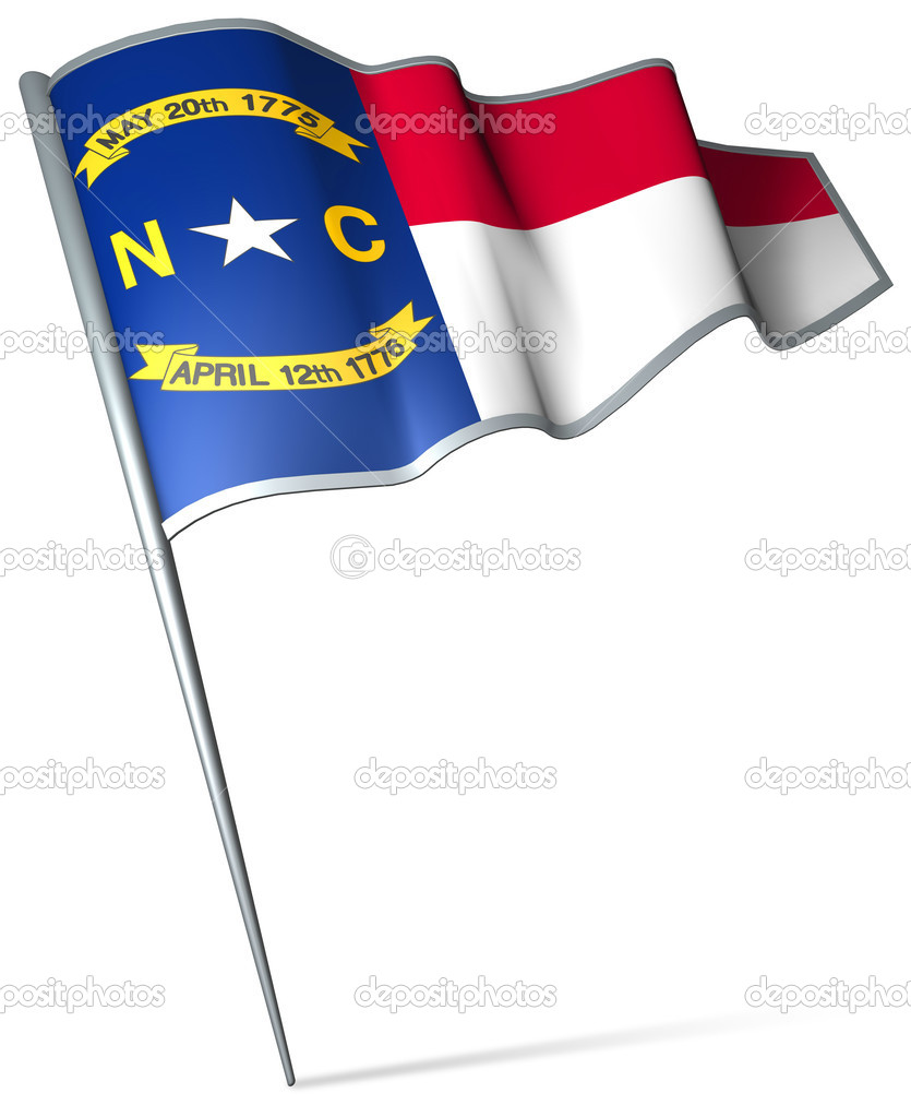 Flag of North Carolina (USA) 
