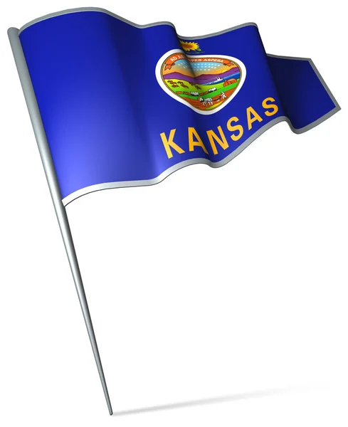 Drapeau du Kansas (États-Unis ) — Photo