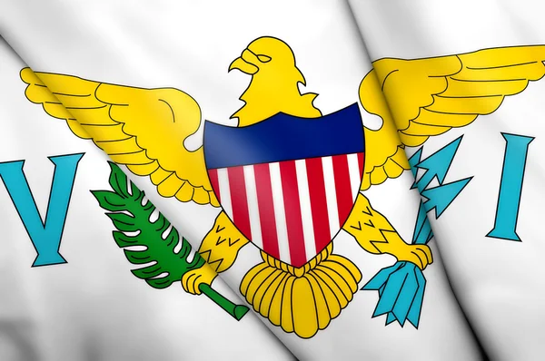 Флаг Виргинских островов США — стоковое фото