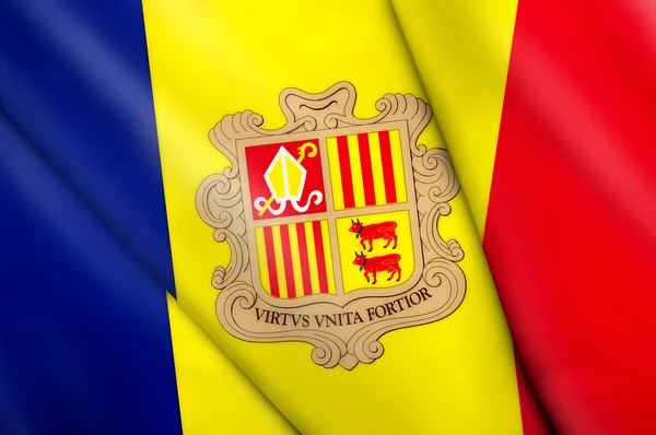 Bandiera di Andorra — Foto Stock