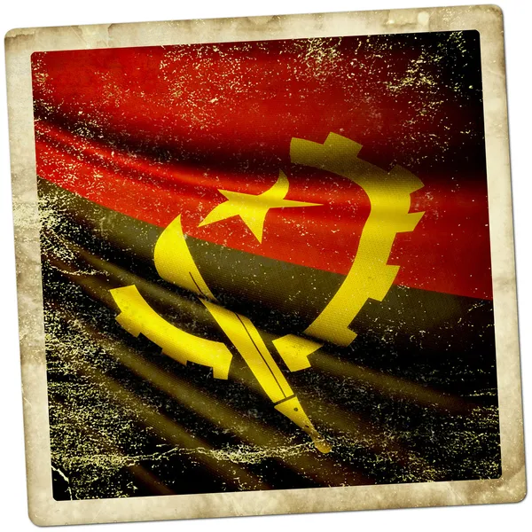 Flagge von Angola — Stockfoto