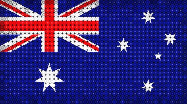 Vlajka Austrálie na led displeji — Stock fotografie