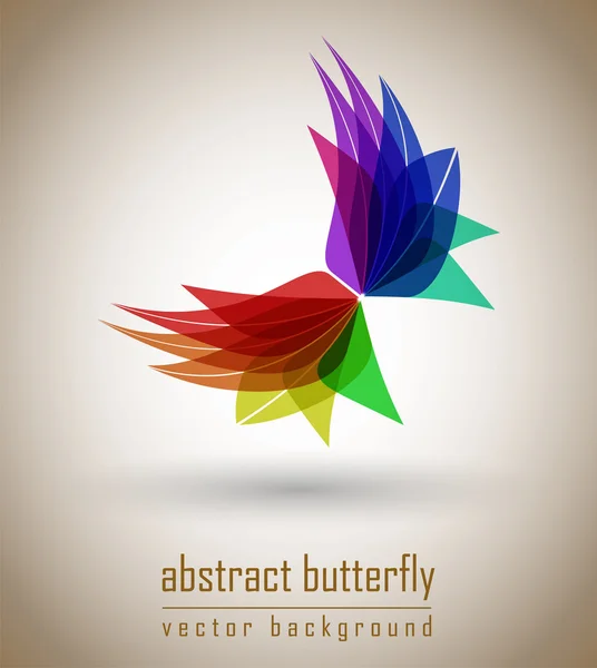 Mariposa abstracta — Vector de stock