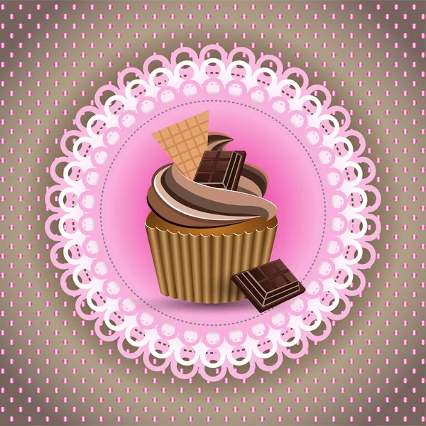 Cup cake — Stock Vector