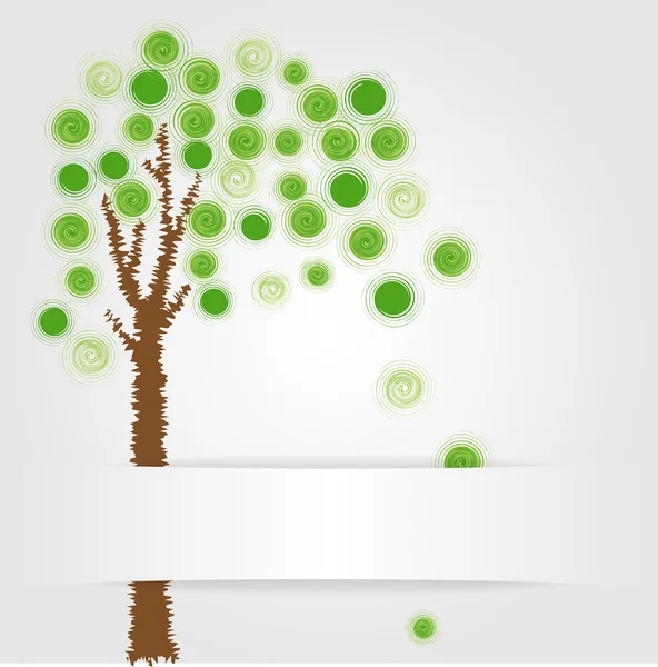 Árbol verde — Vector de stock