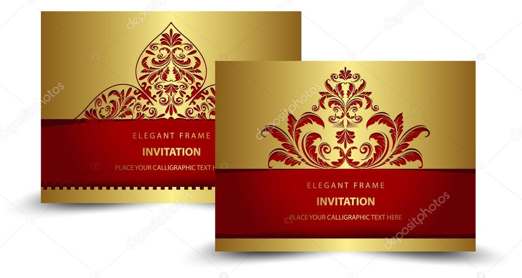 Gold invitation Stock Vector Image by ©bahadirozbey 39314775