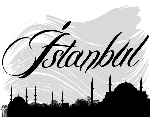 Silhouette Istanbul — Image vectorielle