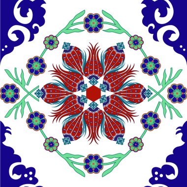 Turkish tulip tile art