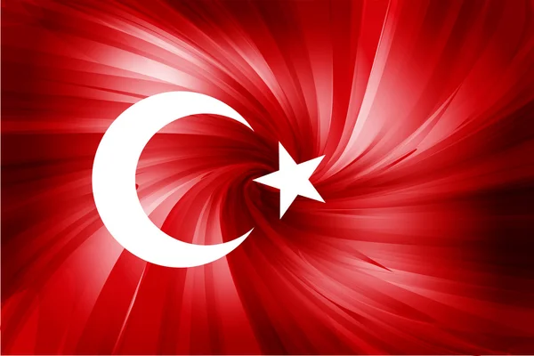 Bandeira turca . Ilustração De Stock