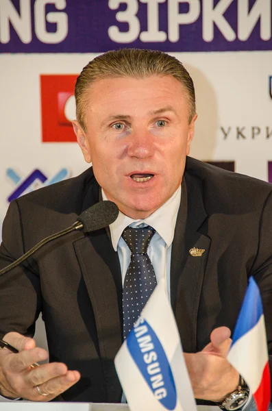 Donetsk, Ukrayna-Şub. 09: sergey bubka - birden fazla dünya reco