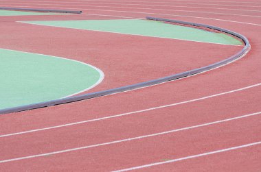 Düzen ve içinde çit farklı bölgeleri Atletizm Stadyumu
