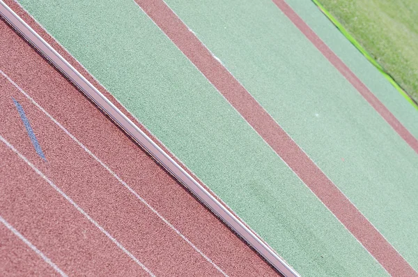Estadio de atletismo. La división de varias áreas y cintas de correr . —  Fotos de Stock