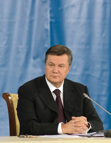 Donetsk, Ukrayna - Ekim 18: Ukrayna viktor yanuk başkanı