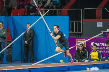 Donetsk, Ukrayna - Şubat 15: Renaud Lavillenie - Olimpiyat cham