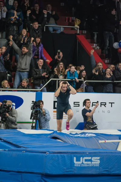 Donetsk, Ukrayna - Şubat 15: Renaud Lavillenie - Olimpiyat cham
