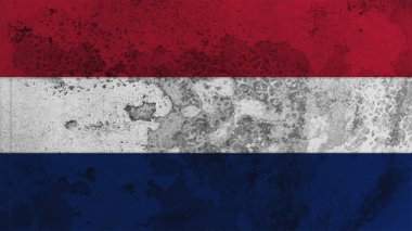 Hollanda bayrak dikiş ile eski doku