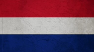 Hollanda Bayrak Krep Kağıt doku
