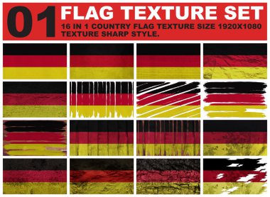 Germany Flag doku seti çözünürlük 1920x1080 piksel 16 in 1
