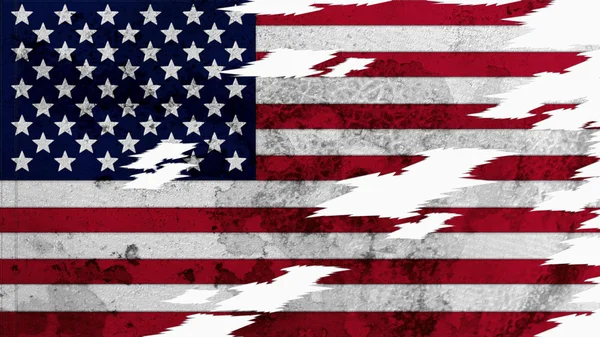 Estados Unidos Bandera lacerate texture — Foto de Stock