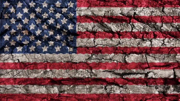 United States Flag rough texture — Stock Photo, Image