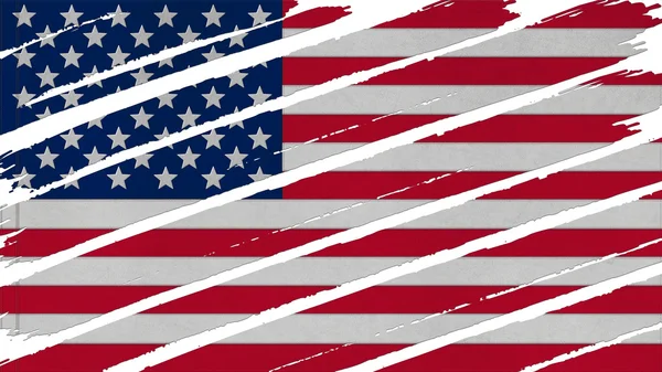 United States Flag paint texture — Stock Photo, Image