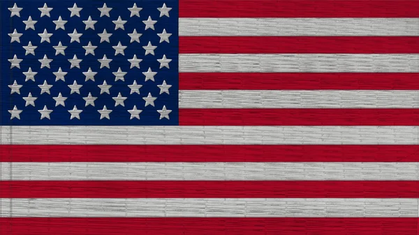 Amerika Birleşik Devletleri Bayrak paspas doku — Stok fotoğraf