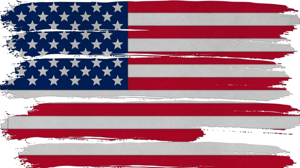 United States Flag paint  texture — Stock Photo, Image