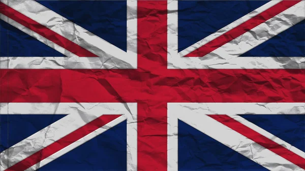 Tekstur kertas bendera Inggris dengan jahitan — Stok Foto
