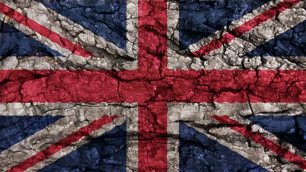 Storbritannien flagga grov konsistens — Stockfoto