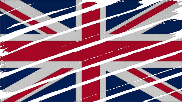 Storbritannien flagga tonad textur — Stockfoto