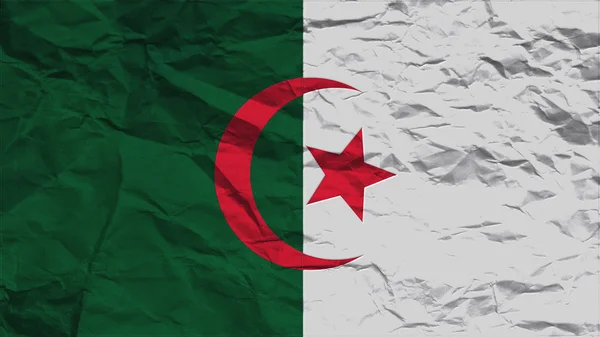 Algeria lippu paperi rakenne sauma — kuvapankkivalokuva