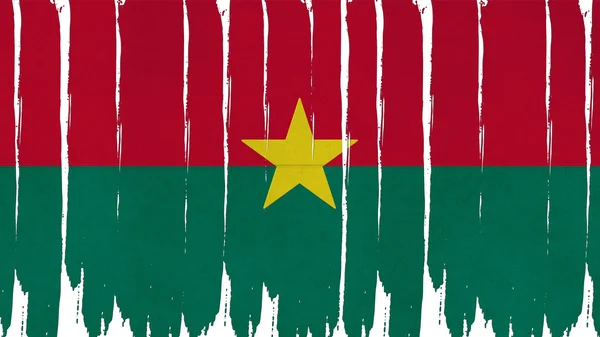 Burkina Faso flaga barwiona pionowa tekstura — Zdjęcie stockowe