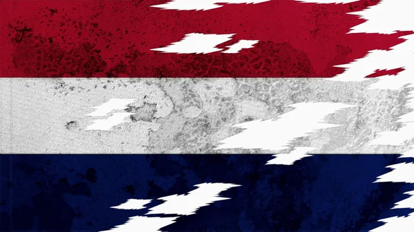 Țările de Jos Steag lacerate textura — Fotografie, imagine de stoc