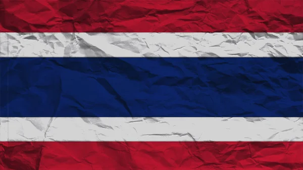 Ταϊλάνδη σημαία χαρτί υφή με ραφή — Φωτογραφία Αρχείου