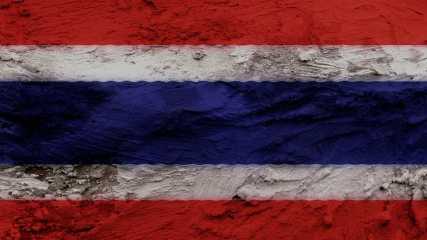 Tajlandia flaga malowanie tekstury — Zdjęcie stockowe