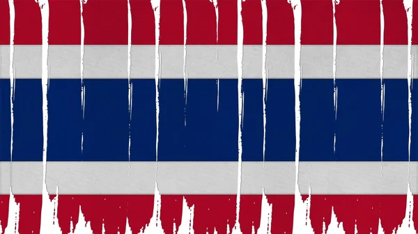 Tailândia Bandeira textura vertical matizada — Fotografia de Stock