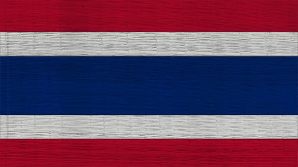 Tailândia Bandeira Tapetes japoneses textura — Fotografia de Stock