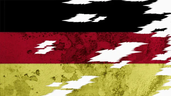 Alemania Bandera de textura lacerada —  Fotos de Stock