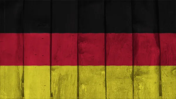 Alemania Bandera sobre la textura de madera —  Fotos de Stock