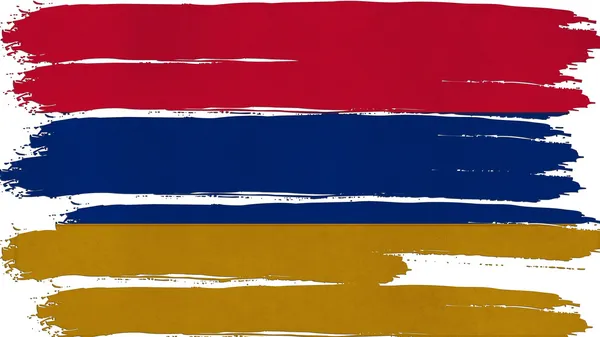 Armenien flagga tonad horisontell konsistens — Stockfoto