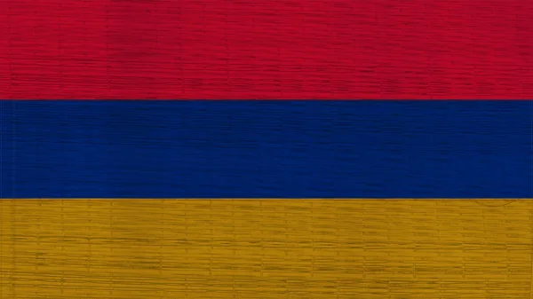 Armenia flagge japanische matten textur — Stockfoto
