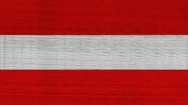 Österrike flagga japanska mattor textur — Stockfoto