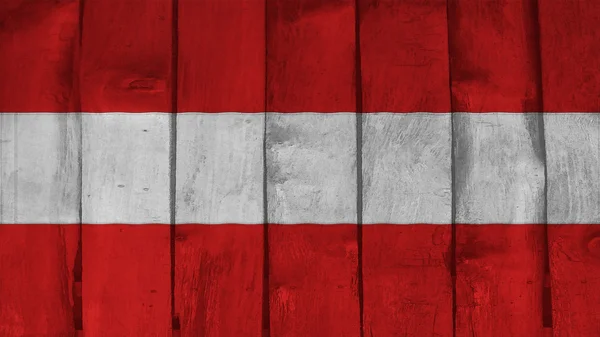 Ahşap doku üzerinde Avusturya Bayrağı — Stok fotoğraf